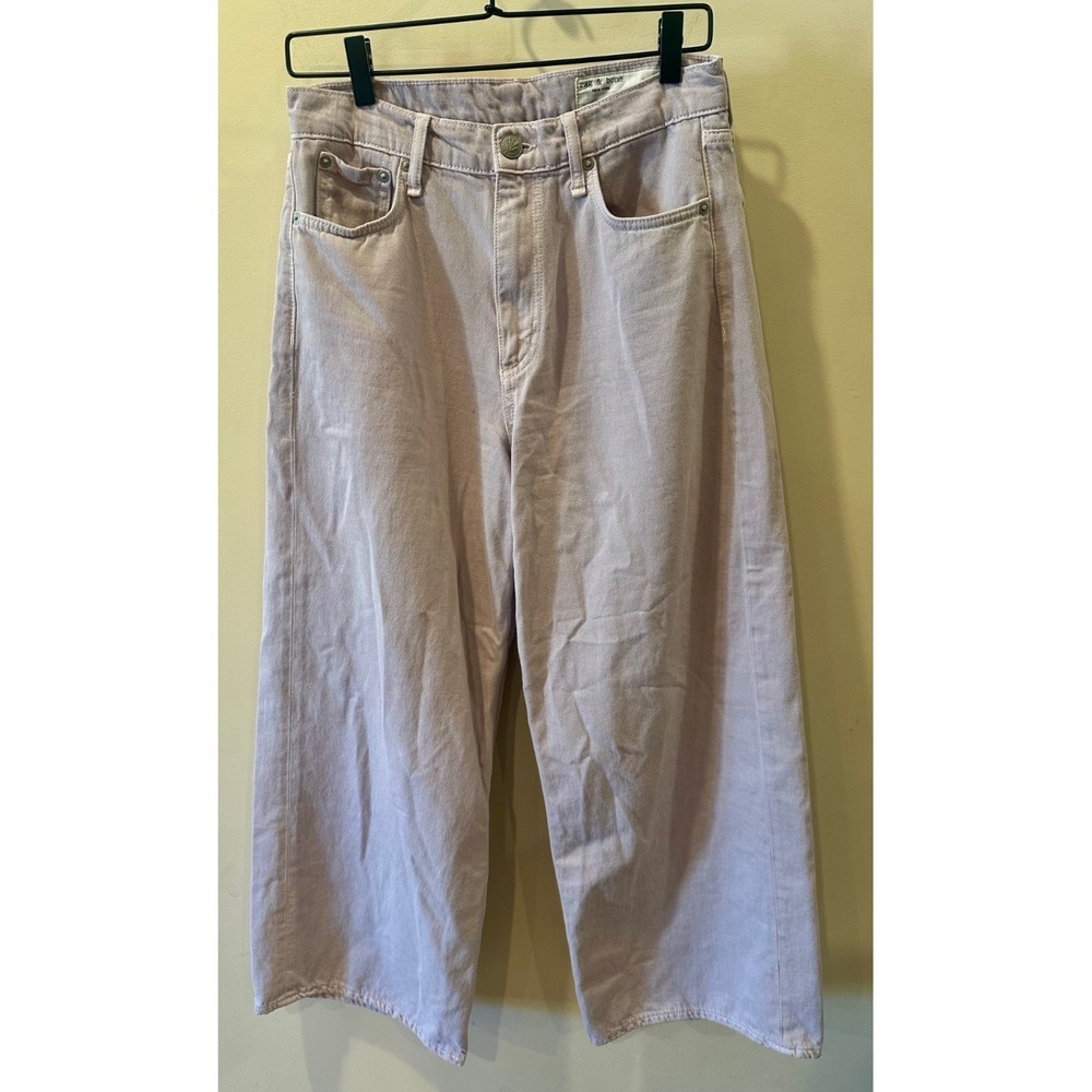 Rag & Bone Lavender Andi Ankle Wide Leg‎ Cropped Jeans Sz 28 $278